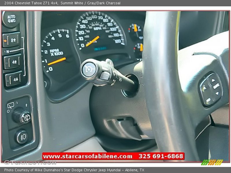Summit White / Gray/Dark Charcoal 2004 Chevrolet Tahoe Z71 4x4