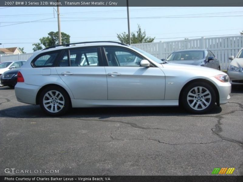 Titanium Silver Metallic / Grey 2007 BMW 3 Series 328i Wagon