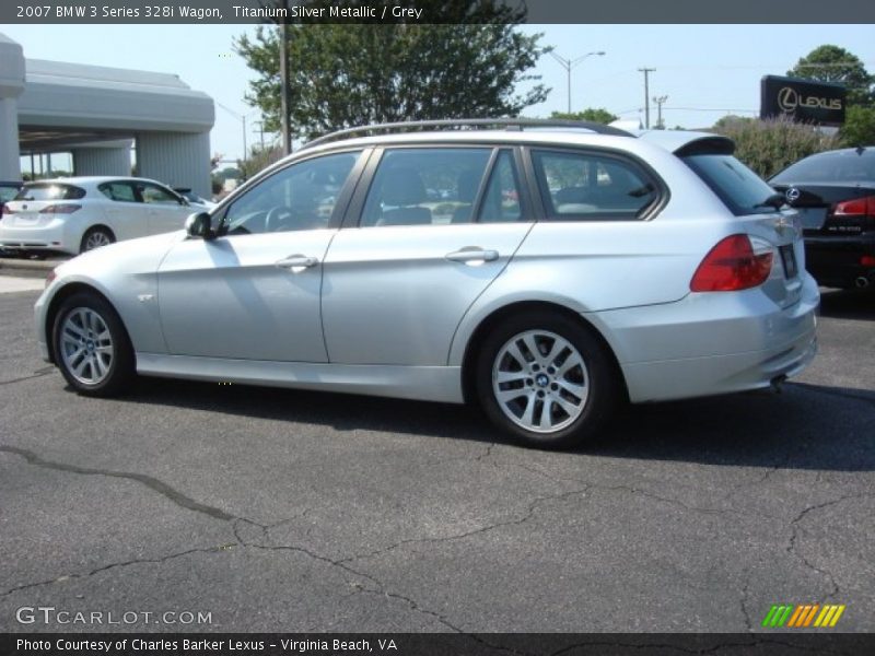 Titanium Silver Metallic / Grey 2007 BMW 3 Series 328i Wagon