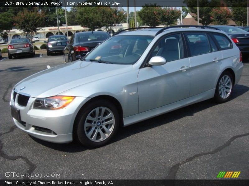 Titanium Silver Metallic / Grey 2007 BMW 3 Series 328i Wagon