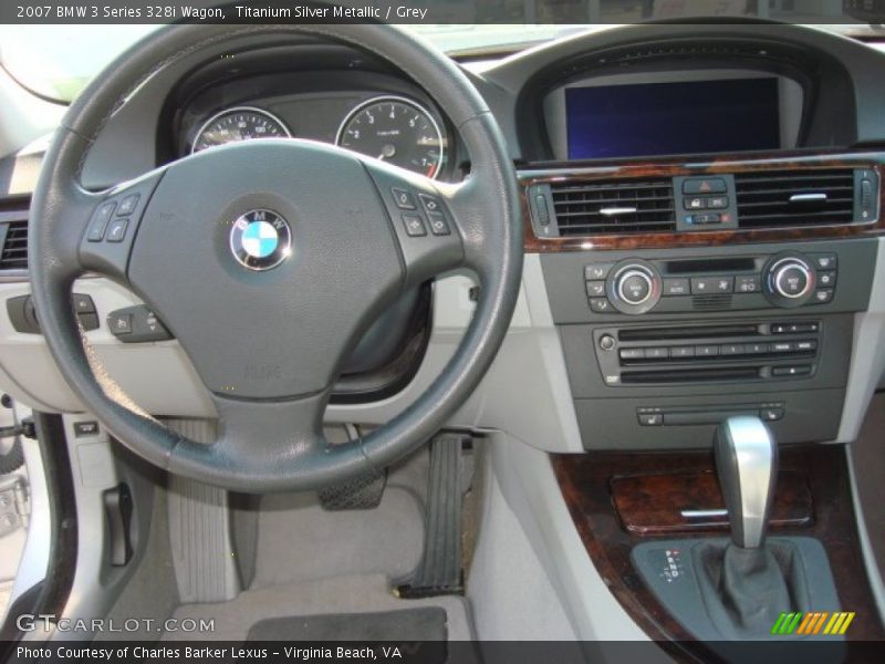 Titanium Silver Metallic / Grey 2007 BMW 3 Series 328i Wagon