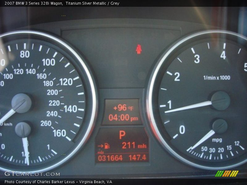 Titanium Silver Metallic / Grey 2007 BMW 3 Series 328i Wagon