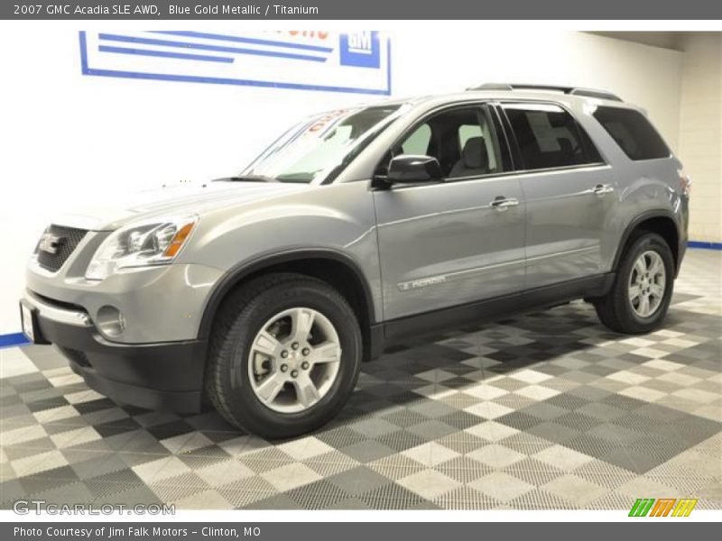 Blue Gold Metallic / Titanium 2007 GMC Acadia SLE AWD