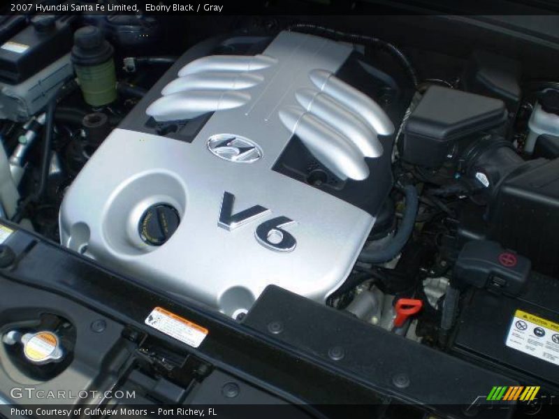 Ebony Black / Gray 2007 Hyundai Santa Fe Limited