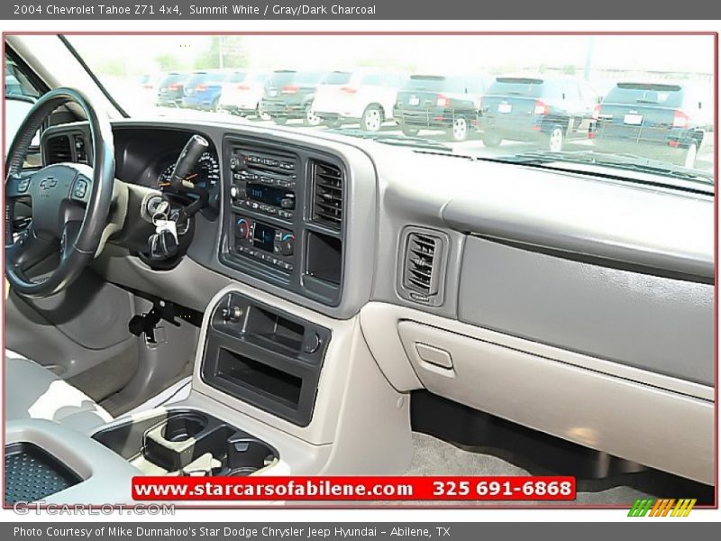 Summit White / Gray/Dark Charcoal 2004 Chevrolet Tahoe Z71 4x4