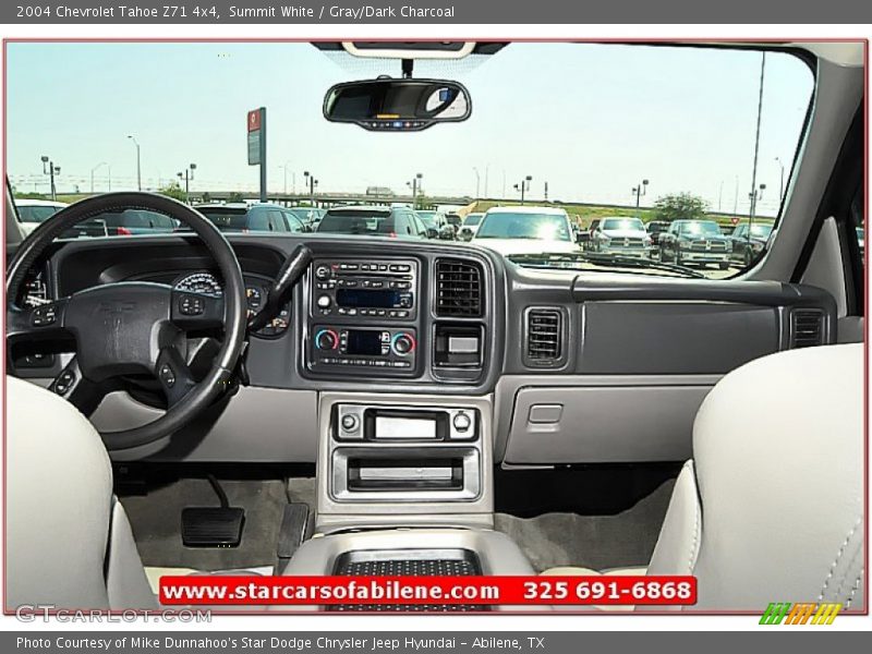 Summit White / Gray/Dark Charcoal 2004 Chevrolet Tahoe Z71 4x4
