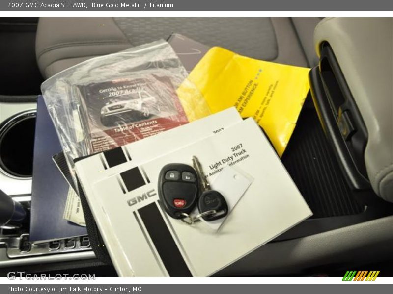 Blue Gold Metallic / Titanium 2007 GMC Acadia SLE AWD