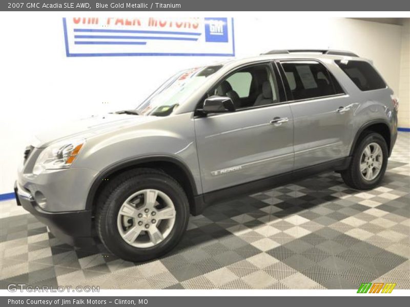 Blue Gold Metallic / Titanium 2007 GMC Acadia SLE AWD