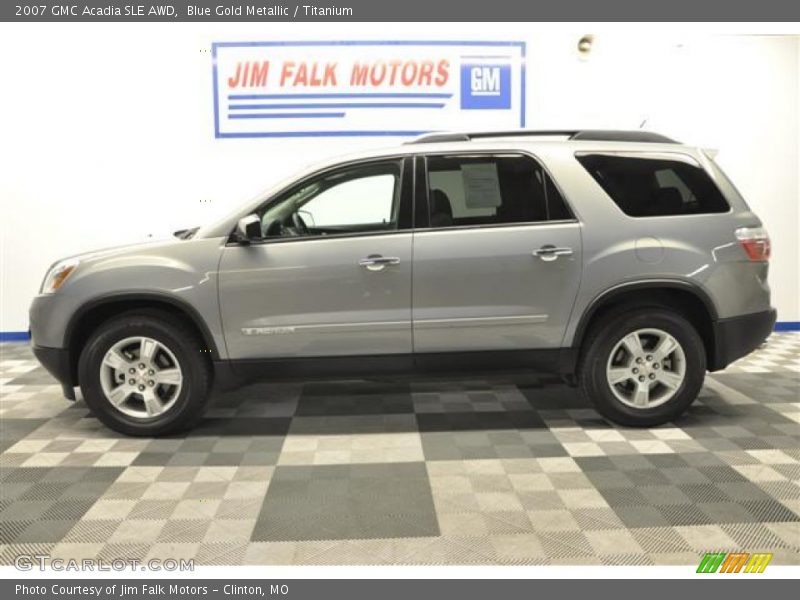 Blue Gold Metallic / Titanium 2007 GMC Acadia SLE AWD