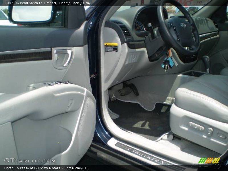 Ebony Black / Gray 2007 Hyundai Santa Fe Limited