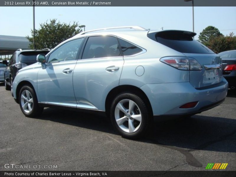 Cerulean Blue Metallic / Parchment 2012 Lexus RX 350 AWD