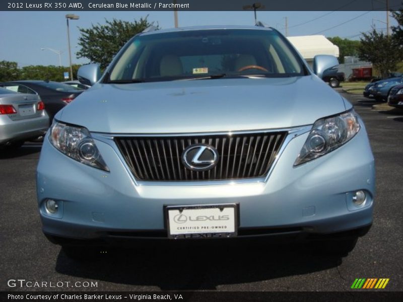 Cerulean Blue Metallic / Parchment 2012 Lexus RX 350 AWD