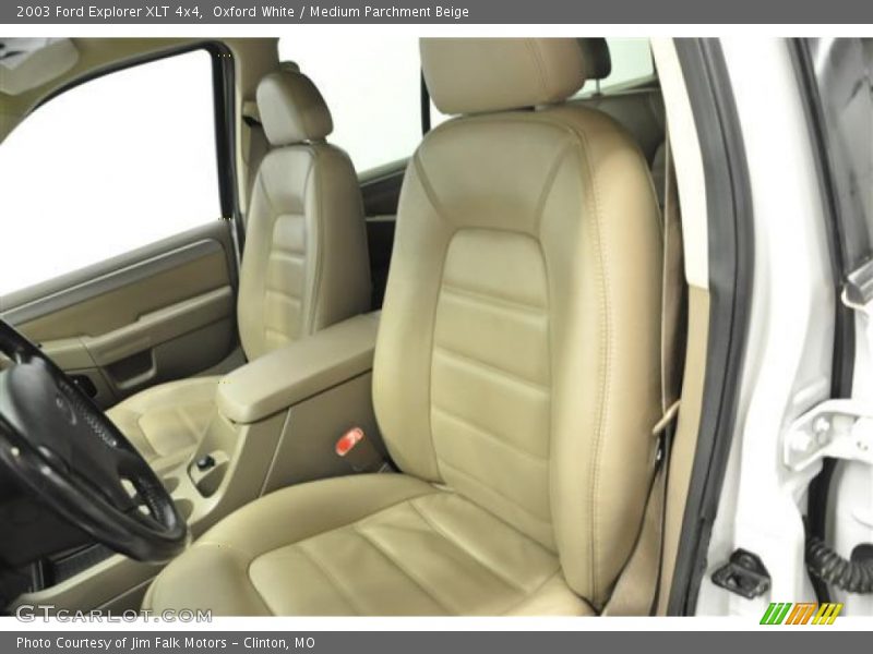 Oxford White / Medium Parchment Beige 2003 Ford Explorer XLT 4x4