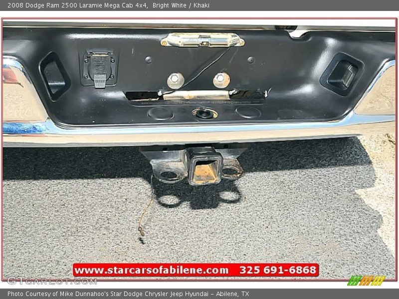 Bright White / Khaki 2008 Dodge Ram 2500 Laramie Mega Cab 4x4