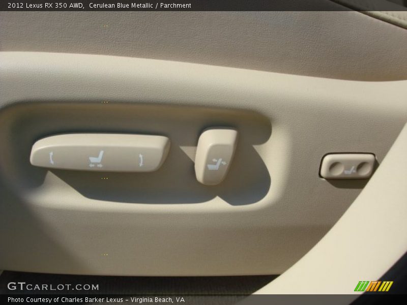 Cerulean Blue Metallic / Parchment 2012 Lexus RX 350 AWD