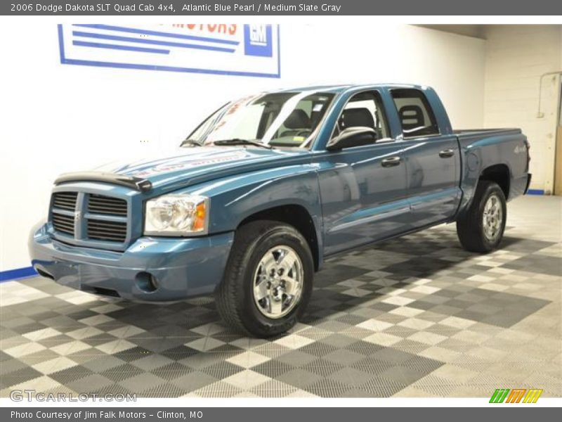 Atlantic Blue Pearl / Medium Slate Gray 2006 Dodge Dakota SLT Quad Cab 4x4
