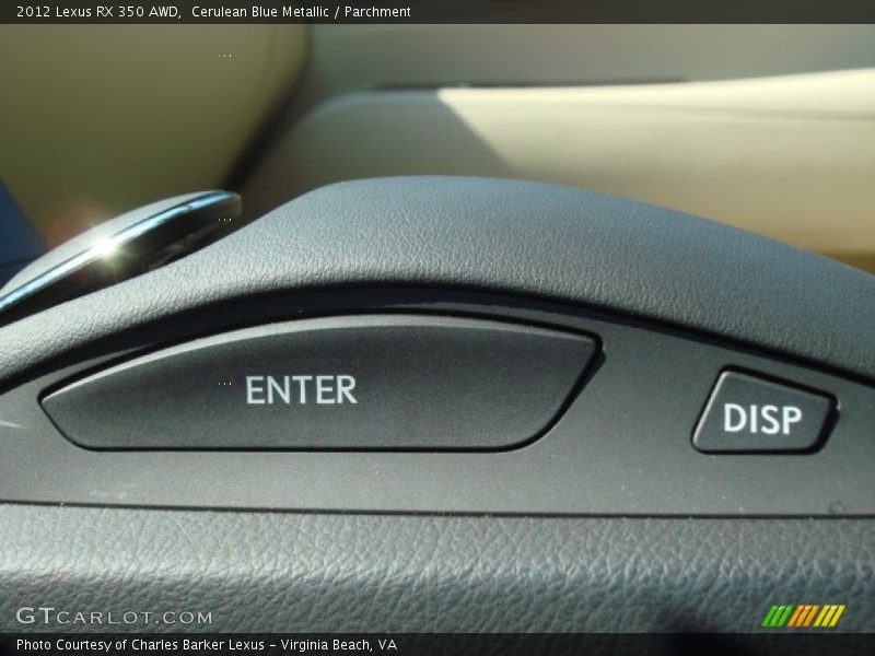 Cerulean Blue Metallic / Parchment 2012 Lexus RX 350 AWD