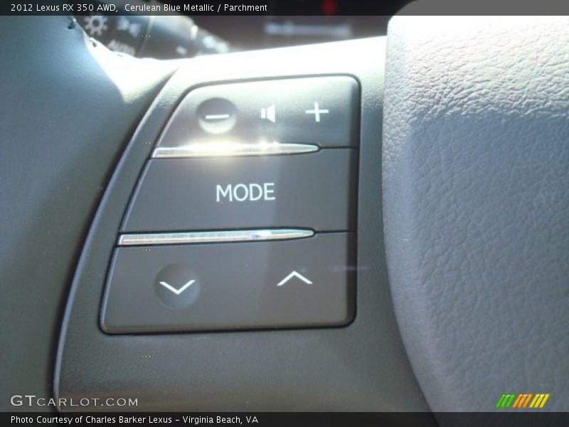Cerulean Blue Metallic / Parchment 2012 Lexus RX 350 AWD