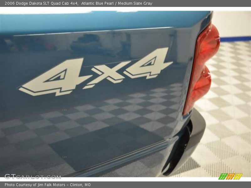 Atlantic Blue Pearl / Medium Slate Gray 2006 Dodge Dakota SLT Quad Cab 4x4