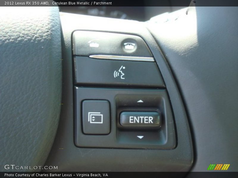 Cerulean Blue Metallic / Parchment 2012 Lexus RX 350 AWD