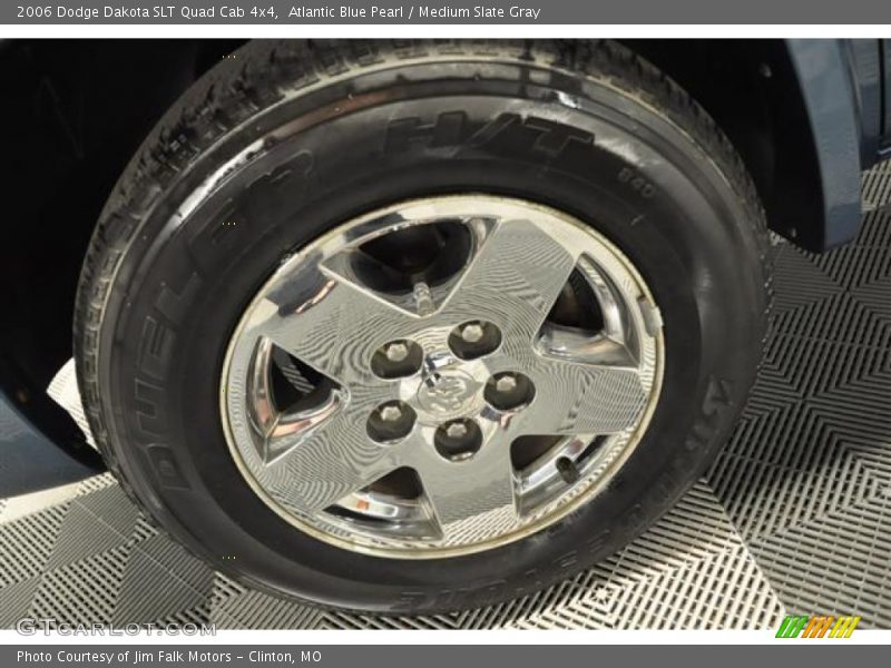 Atlantic Blue Pearl / Medium Slate Gray 2006 Dodge Dakota SLT Quad Cab 4x4