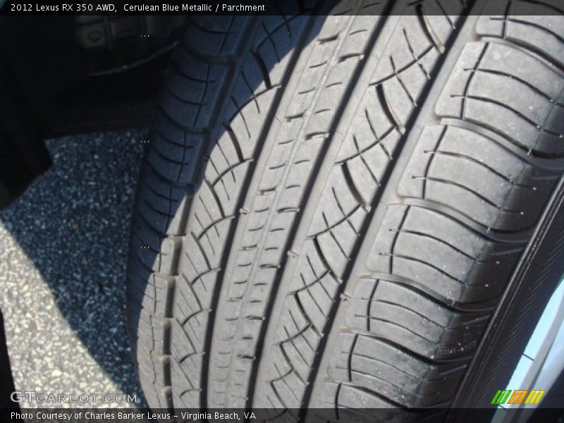 Cerulean Blue Metallic / Parchment 2012 Lexus RX 350 AWD