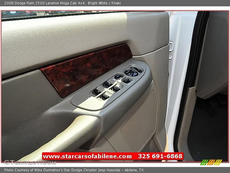 Bright White / Khaki 2008 Dodge Ram 2500 Laramie Mega Cab 4x4