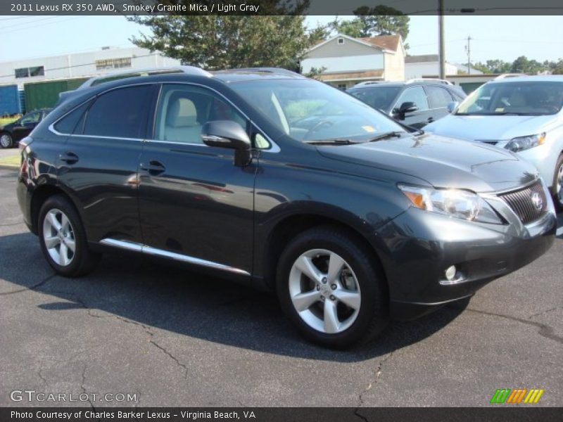 Smokey Granite Mica / Light Gray 2011 Lexus RX 350 AWD