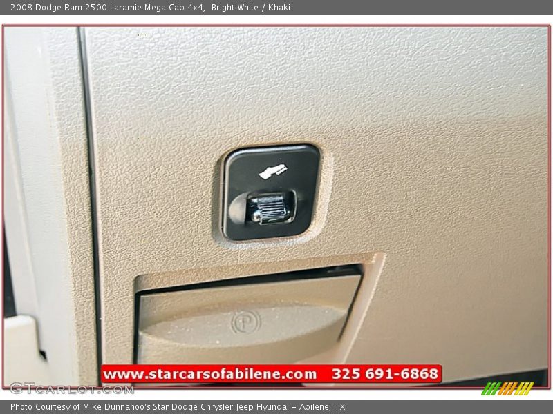 Bright White / Khaki 2008 Dodge Ram 2500 Laramie Mega Cab 4x4