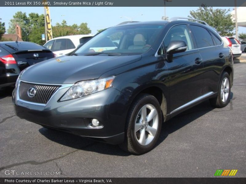 Smokey Granite Mica / Light Gray 2011 Lexus RX 350 AWD