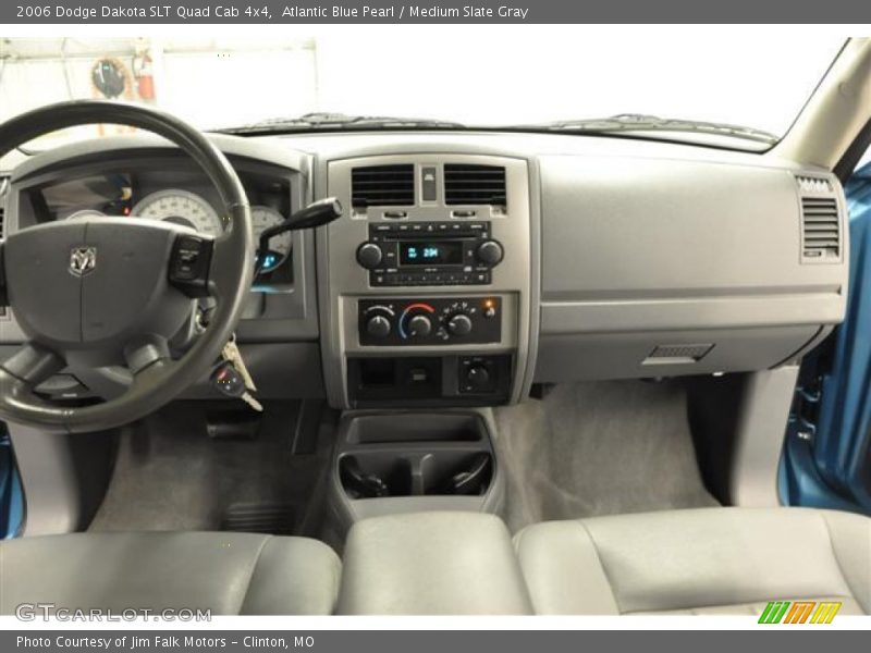 Atlantic Blue Pearl / Medium Slate Gray 2006 Dodge Dakota SLT Quad Cab 4x4