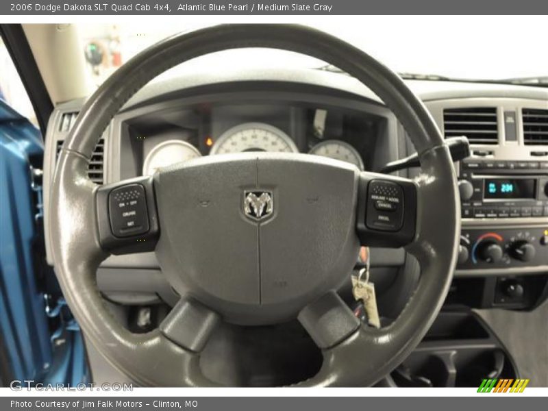 Atlantic Blue Pearl / Medium Slate Gray 2006 Dodge Dakota SLT Quad Cab 4x4