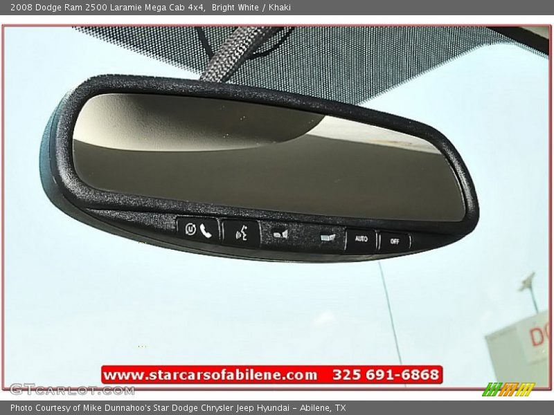 Bright White / Khaki 2008 Dodge Ram 2500 Laramie Mega Cab 4x4