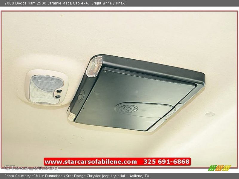 Bright White / Khaki 2008 Dodge Ram 2500 Laramie Mega Cab 4x4