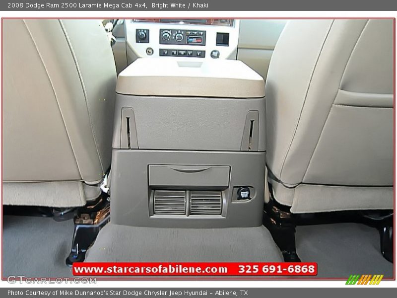 Bright White / Khaki 2008 Dodge Ram 2500 Laramie Mega Cab 4x4