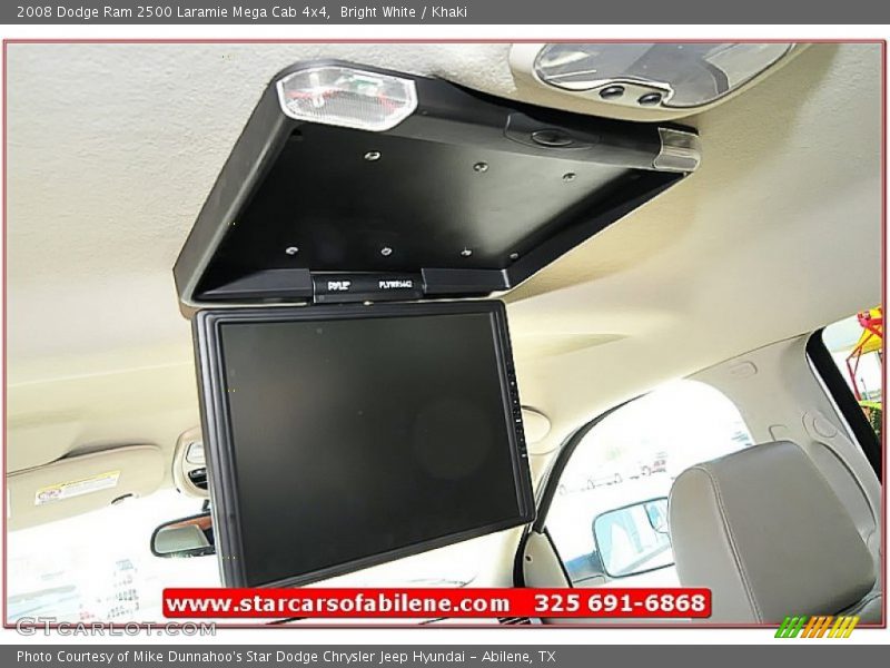 Bright White / Khaki 2008 Dodge Ram 2500 Laramie Mega Cab 4x4