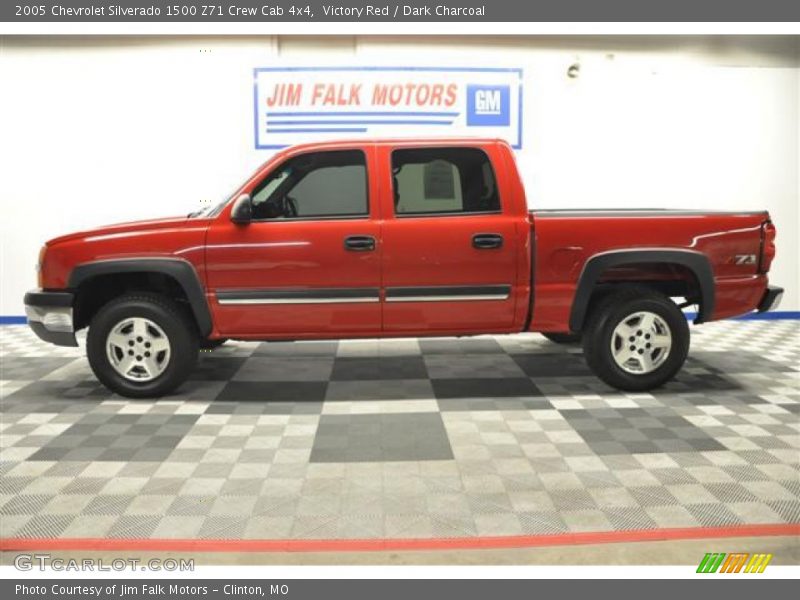 Victory Red / Dark Charcoal 2005 Chevrolet Silverado 1500 Z71 Crew Cab 4x4