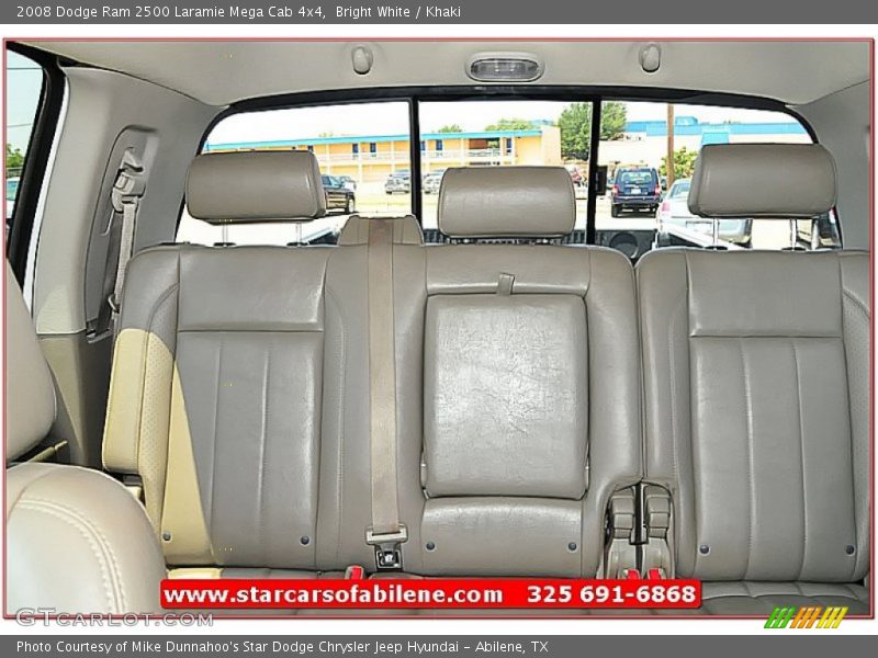 Bright White / Khaki 2008 Dodge Ram 2500 Laramie Mega Cab 4x4