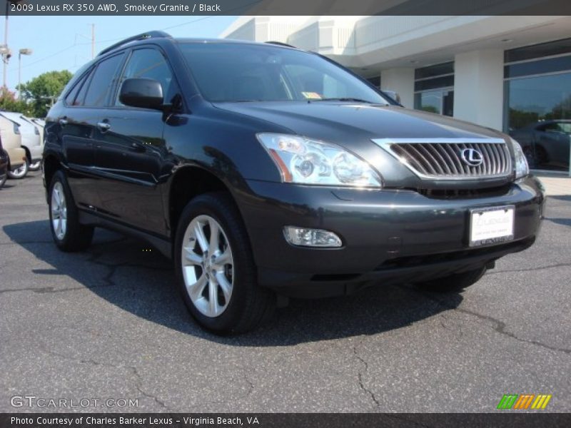 Smokey Granite / Black 2009 Lexus RX 350 AWD
