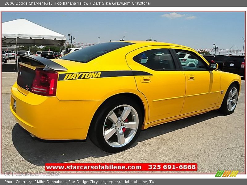 Top Banana Yellow / Dark Slate Gray/Light Graystone 2006 Dodge Charger R/T