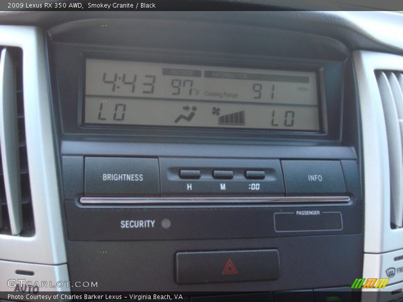 Smokey Granite / Black 2009 Lexus RX 350 AWD