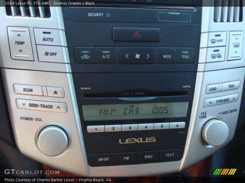 Smokey Granite / Black 2009 Lexus RX 350 AWD