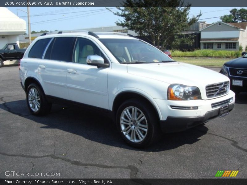 Ice White / Sandstone 2008 Volvo XC90 V8 AWD