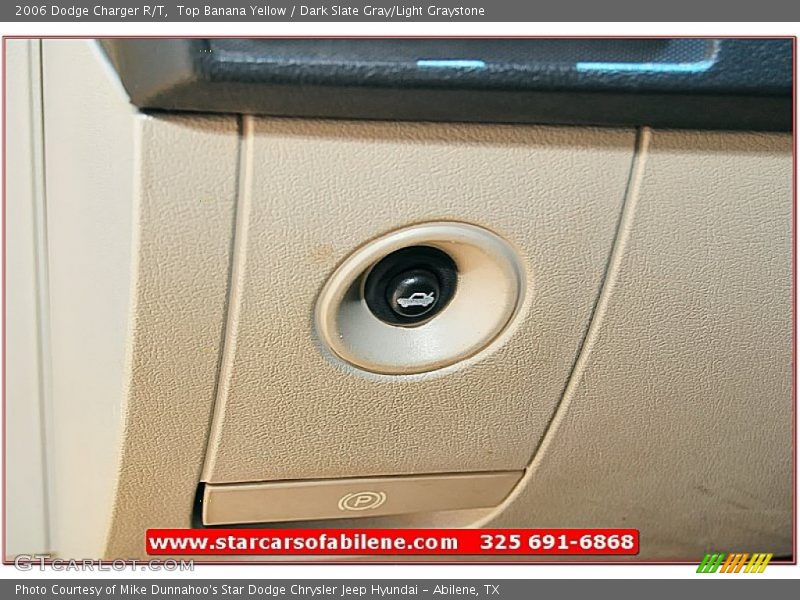 Top Banana Yellow / Dark Slate Gray/Light Graystone 2006 Dodge Charger R/T