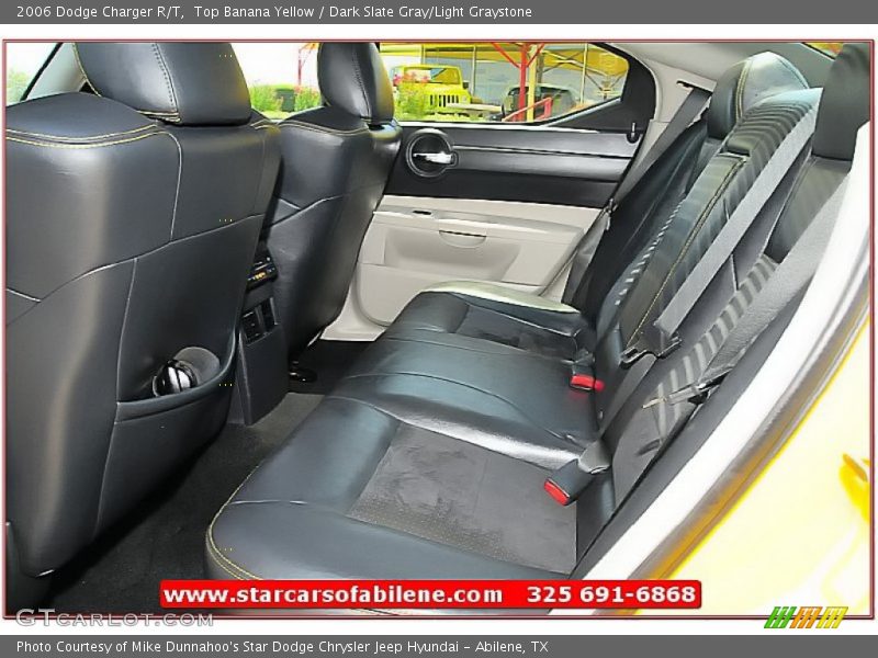 Top Banana Yellow / Dark Slate Gray/Light Graystone 2006 Dodge Charger R/T