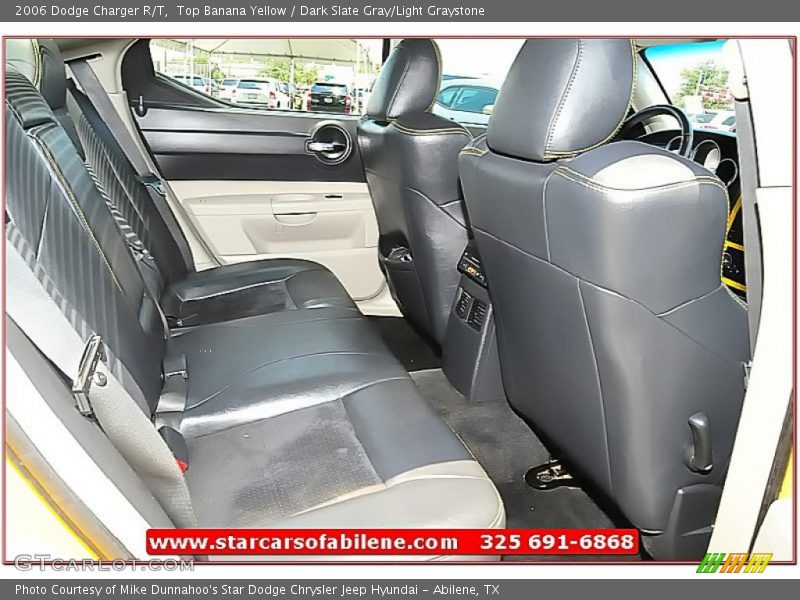 Top Banana Yellow / Dark Slate Gray/Light Graystone 2006 Dodge Charger R/T