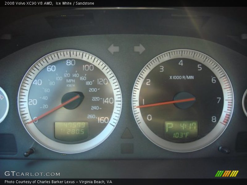 Ice White / Sandstone 2008 Volvo XC90 V8 AWD