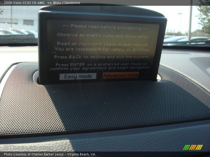 Ice White / Sandstone 2008 Volvo XC90 V8 AWD