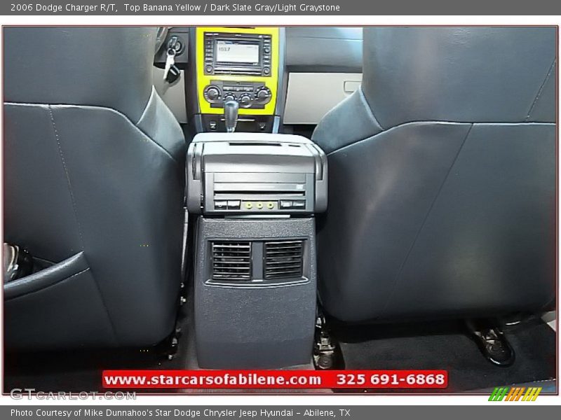 Top Banana Yellow / Dark Slate Gray/Light Graystone 2006 Dodge Charger R/T