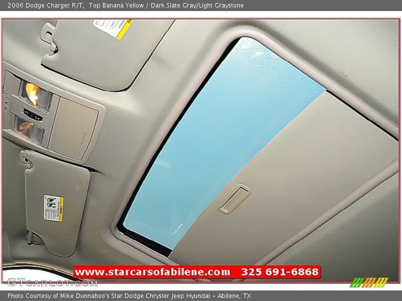 Top Banana Yellow / Dark Slate Gray/Light Graystone 2006 Dodge Charger R/T